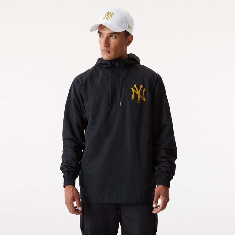 Ropa New Era Mlb Negros - New York Yankees Metallic Windbreaker 10456XQKV